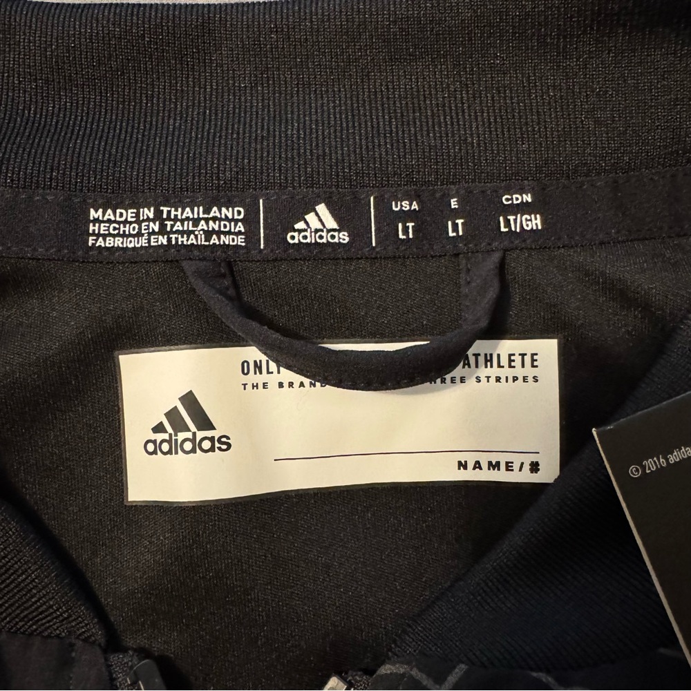 Adidas Jacket Featuring Mississippi State Logo Black And White Adult LT - Picture 5 of 8